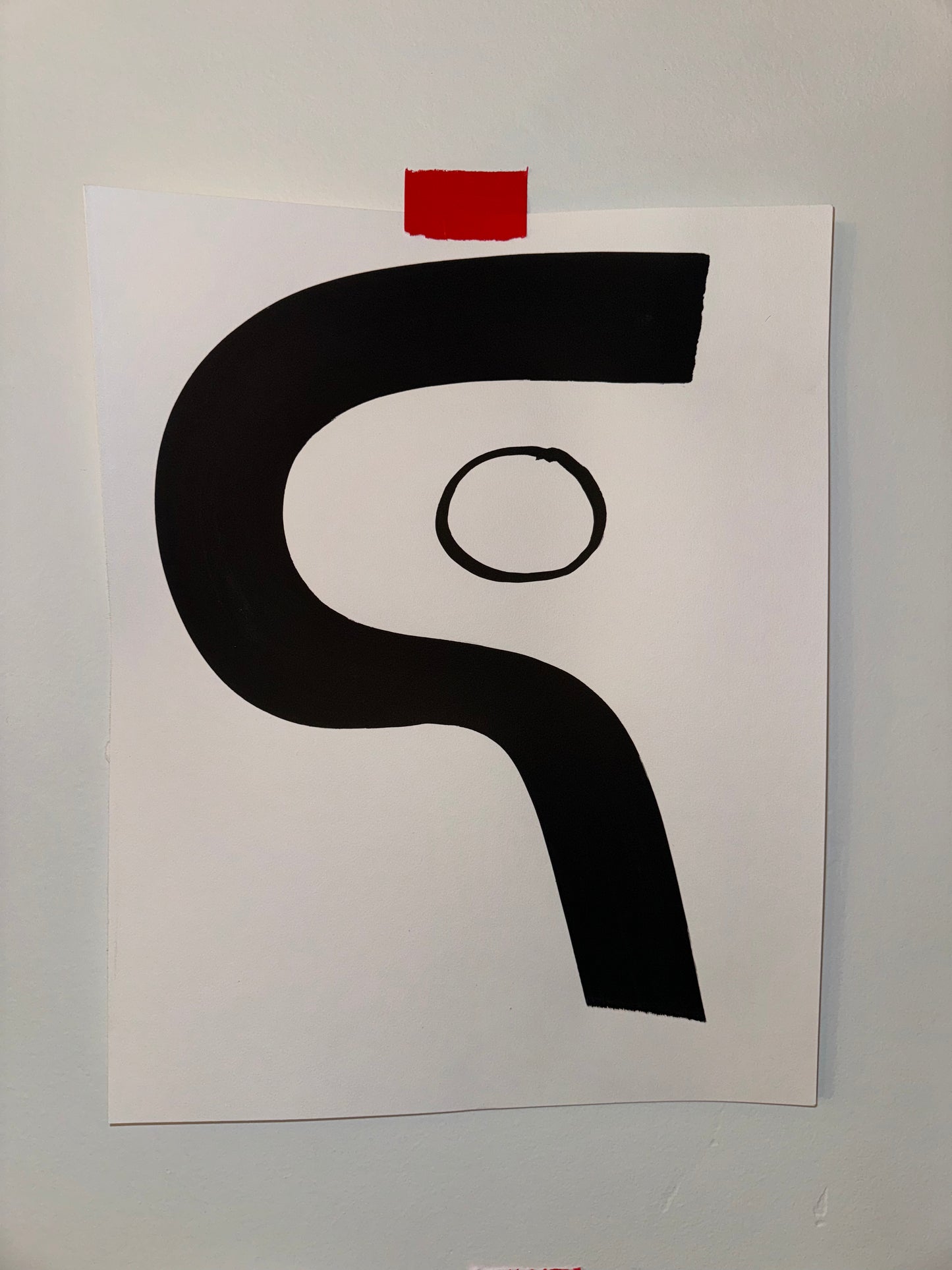Untitled with Red Tape